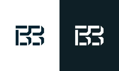 Yaratıcı asgari soyut harf BB logosu. Bu logo, yaratıcı bir şekilde soyut yazı karakterine sahip. Hangi şirket ya da markanın başlattığı bu başlangıç noktası için uygun olacaktır..