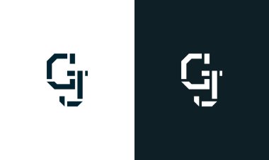 Yaratıcı asgari soyut harf CJ logosu. Bu logo, yaratıcı bir şekilde soyut yazı karakterine sahip. Hangi şirket ya da markanın başlattığı bu başlangıç noktası için uygun olacaktır..