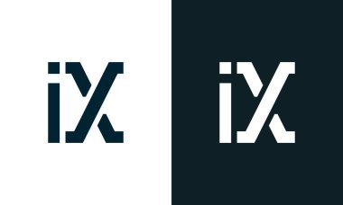 Yaratıcı asgari soyut harf IX logosu. Bu logo, yaratıcı bir şekilde soyut yazı karakterine sahip. Hangi şirket ya da markanın başlattığı bu başlangıç noktası için uygun olacaktır..