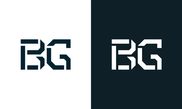 Creatief Minimale Abstracte Letter Logo Dit Logo Bevat Een Creatieve — Stockvector