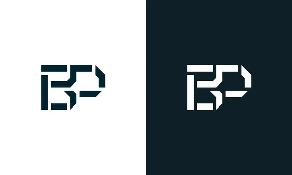 Kreatywne Minimalne Abstrakcyjne Logo Logo Łączy Się Abstrakcyjnym Krojem Pisma — Wektor stockowy