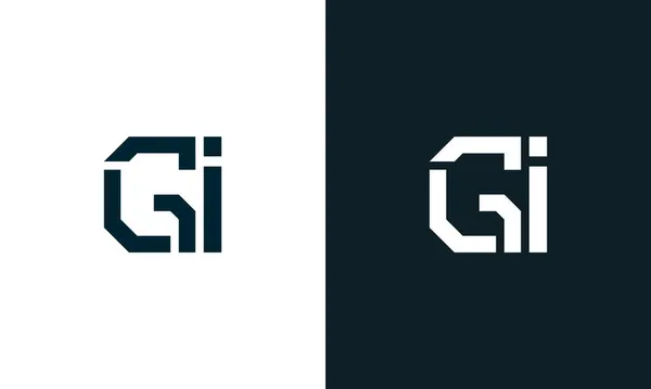 Творчий Мінімальний Логотип Абстрактної Літери Цей Логотип Поєднується Абстрактним Шрифтом — стоковий вектор