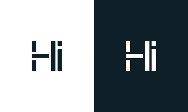 Yaratıcı Soyut Harf Logosu Logo Yaratıcı Bir Şekilde Soyut Yazı — Stok Vektör