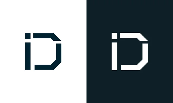 Креативная Минимальная Буква Логотип Впишется Шрифтом Творческий Процесс — стоковый вектор