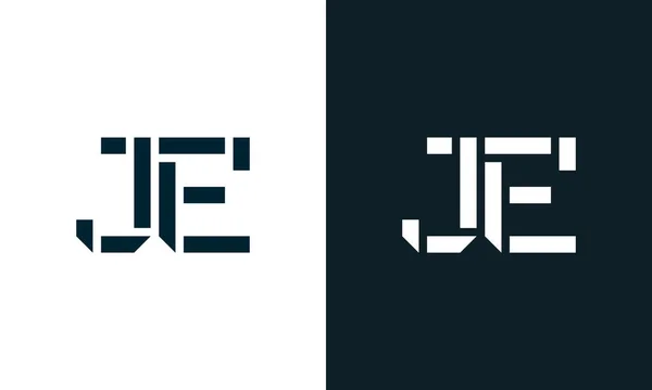 Criativa Letra Abstrato Mínimo Logotipo Este Logotipo Incorpora Com Typeface — Vetor de Stock