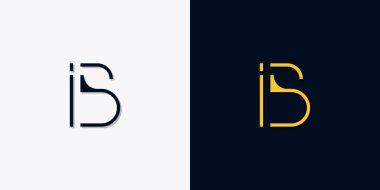 Minimalist soyut başlangıç harfleri IB logosu. Bu logo, yaratıcı bir şekilde soyut yazı karakterine sahip. Hangi şirket ya da markanın başlattığı bu başlangıç noktası için uygun olacaktır..