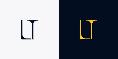 Minimalist soyut ilk harfler LT logosu. Bu logo, yaratıcı bir şekilde soyut yazı karakterine sahip. Hangi şirket ya da markanın başlattığı bu başlangıç noktası için uygun olacaktır.