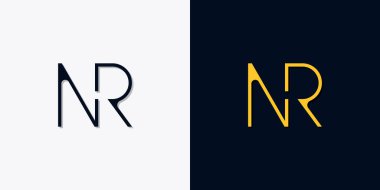 Minimalist soyut ilk harfler NR logosu. Bu logo, yaratıcı bir şekilde soyut yazı karakterine sahip. Hangi şirket ya da markanın başlattığı bu başlangıç noktası için uygun olacaktır.
