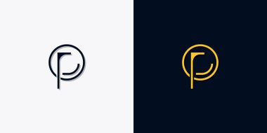 Minimalist soyut ilk harfler OP logosu. Bu logo, yaratıcı bir şekilde soyut yazı karakterine sahip. Hangi şirket ya da markanın başlattığı bu başlangıç noktası için uygun olacaktır..