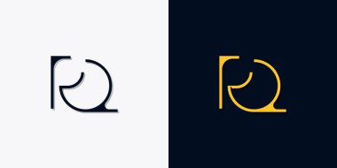 Minimalist soyut ilk harfler PQ logosu. Bu logo, yaratıcı bir şekilde soyut yazı karakterine sahip. Hangi şirket ya da markanın başlattığı bu başlangıç noktası için uygun olacaktır..