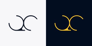 Minimalist soyut ilk harfler QC logosu. Bu logo, yaratıcı bir şekilde soyut yazı karakterine sahip. Hangi şirket ya da markanın başlattığı bu başlangıç noktası için uygun olacaktır..