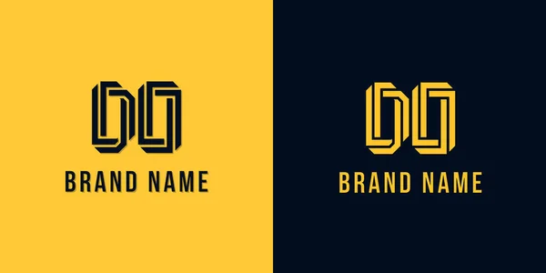 简约的抽象字母Do标志 这个标志以创造性的方式与抽象字体结合在一起 适用于那些公司或品牌的首字母首字母缩写 — 图库矢量图片
