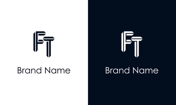 ミニマルなアブストラクトレターFtロゴ このロゴは 抽象的な書体を創造的な方法で組み込んでいます 会社やブランド名が最初にそれらを開始するのに適しています — ストックベクタ