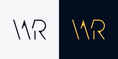 Minimalist soyut ilk harfler WR logosu. Bu logo, yaratıcı bir şekilde soyut yazı karakterine sahip. Hangi şirket ya da markanın başlattığı bu başlangıç noktası için uygun olacaktır..