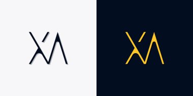 Minimalist soyut ilk harfler XA logosu. Bu logo, yaratıcı bir şekilde soyut yazı karakterine sahip. Hangi şirket ya da markanın başlattığı bu başlangıç noktası için uygun olacaktır..