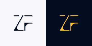 Minimalist soyut başlangıç harfleri ZF logosu. Bu logo, yaratıcı bir şekilde soyut yazı karakterine sahip. Hangi şirket ya da markanın başlattığı bu başlangıç noktası için uygun olacaktır..