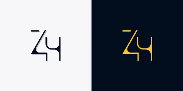 Минималистский Абстрактные Начальные Буквы Логотип Логотип Впишется Шрифтом Творческий Процесс — стоковый вектор