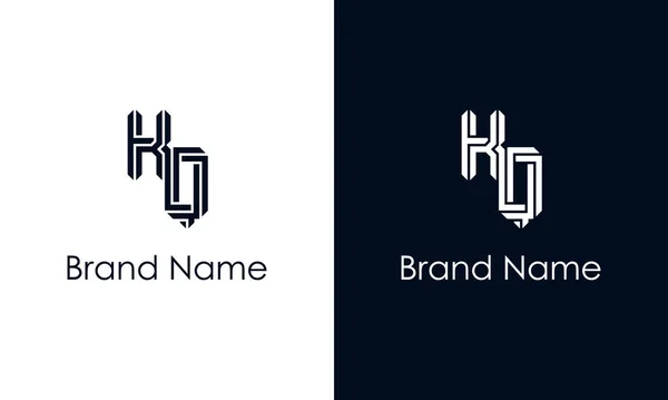 Minimalist Soyut Harfli Logosu Logo Yaratıcı Bir Şekilde Soyut Yazı — Stok Vektör
