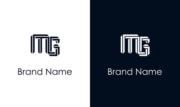 Minimalist Abstract Letter Logo Logo Incorporate Abstract Typeface Creative Way — Vetor de Stock