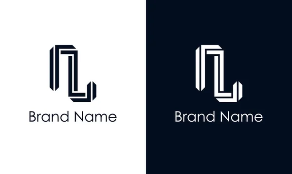 Letra Abstracta Minimalista Logo Este Logotipo Incorporan Con Tipografía Abstracta — Archivo Imágenes Vectoriales
