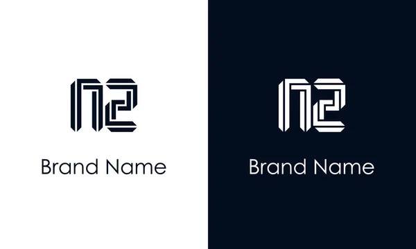 Logotipo Abstrato Minimalista Letra Este Logotipo Incorpora Com Typeface Abstrato — Vetor de Stock