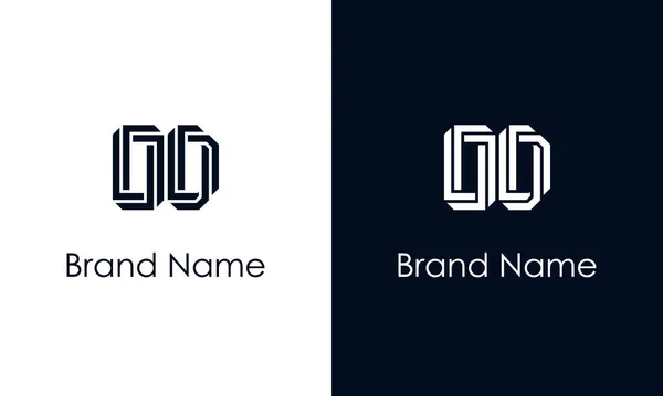 Minimalist Soyut Harf Aşırı Doz Logosu Logo Yaratıcı Bir Şekilde — Stok Vektör