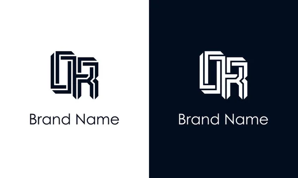 Minimalist Soyut Harf Logo Logo Yaratıcı Bir Şekilde Soyut Yazı — Stok Vektör