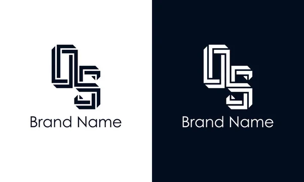 Μινιμαλιστικό Αφηρημένο Λογότυπο Αυτό Λογότυπο Ενσωματώνει Αφηρημένη Γραμματοσειρά Δημιουργικό Τρόπο — Διανυσματικό Αρχείο