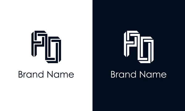 Logotipo Abstrato Minimalista Este Logotipo Incorpora Com Typeface Abstrato Maneira — Vetor de Stock