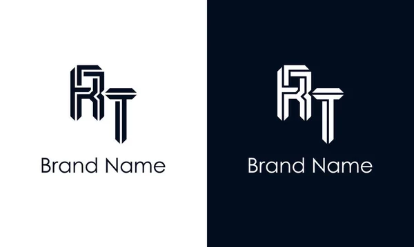 Minimalistyczne Abstrakcyjne Logo Logo Łączy Się Abstrakcyjnym Krojem Pisma Kreatywny — Wektor stockowy