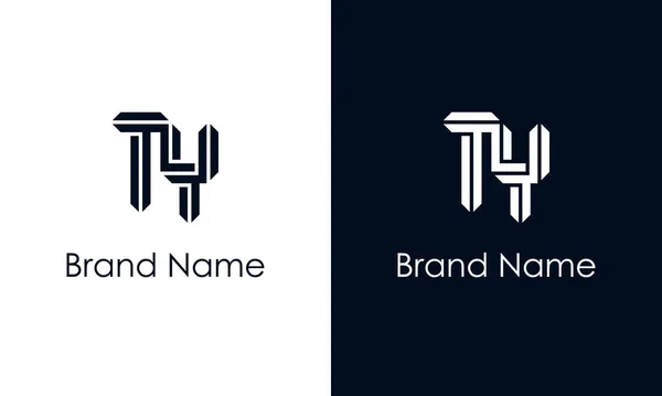 Minimalistyczne Abstrakcyjne Logo Litery Logo Łączy Się Abstrakcyjnym Krojem Pisma — Wektor stockowy