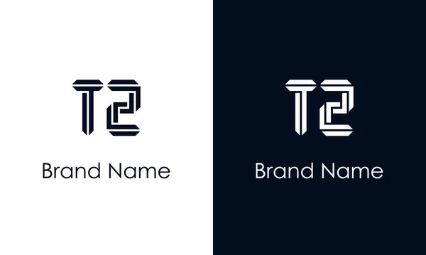 最小限の抽象的な文字Tzロゴ このロゴは 抽象的な書体を創造的な方法で組み込んでいます 会社やブランド名が最初にそれらを開始するのに適しています — ストックベクタ