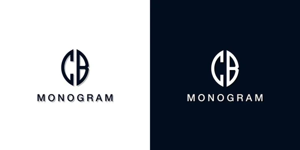 葉のスタイル初期文字Cbのモノグラムロゴ このロゴには創造的な方法で2つの創造的な手紙が組み込まれています 会社やブランド名が最初の文字を開始するのに適しています — ストックベクタ