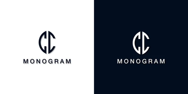 Leaf Style Initial Letter Monogram Logo Este Logotipo Incorpora Con — Vector de stock