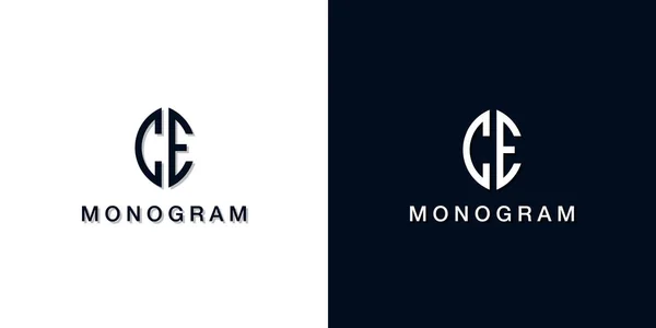 스타일의 Monogram 로고는 창의적 방법으로 창의적 글자가 포함되어 있습니다 회사나 — 스톡 벡터