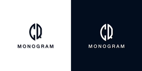 Leaf Style Initial Letter Monogram Logo Inglés Este Logotipo Incorpora — Vector de stock