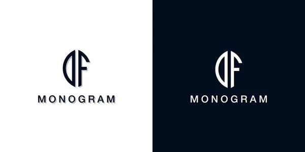 Leaf Style Initial Letter Monogram Logo Este Logotipo Incorpora Con — Vector de stock