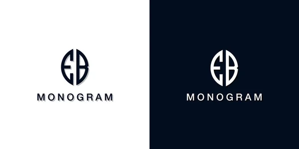 Style Feuille Lettre Initiale Logo Monogramme Logo Incorporer Avec Deux — Image vectorielle