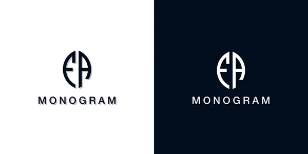 Počáteční Písmeno Listovém Stylu Monogramu Toto Logo Tvořeno Dvěma Kreativními — Stockový vektor