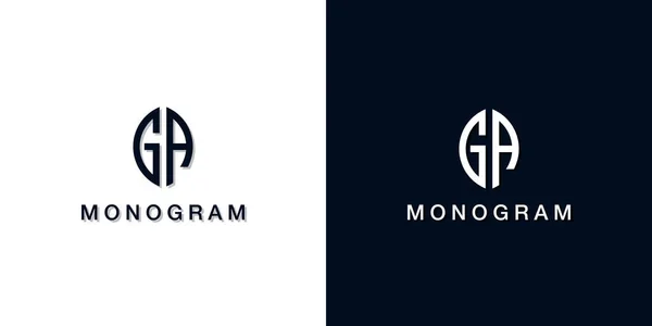Folha Estilo Carta Inicial Monograma Logotipo Este Logotipo Incorporar Com — Vetor de Stock