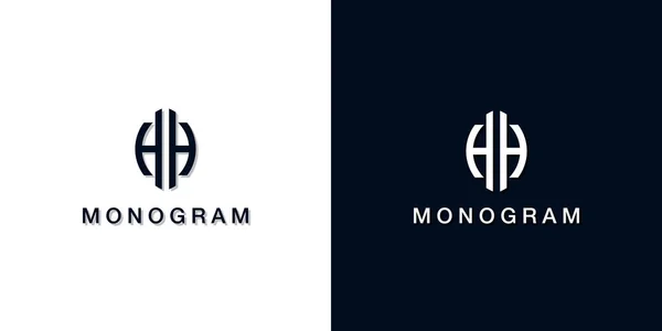 Leaf Style Initial Letter Monogram Logo Este Logotipo Incorpora Con — Vector de stock