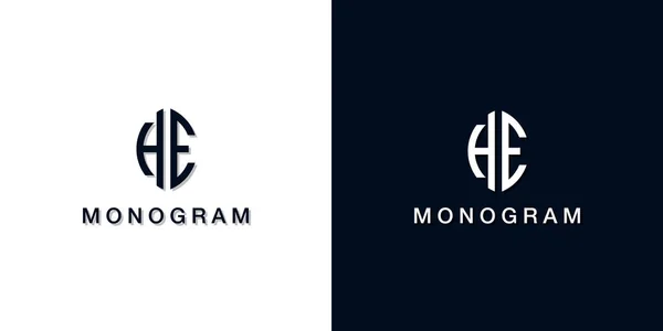 Leaf Style Initial Letter Monogram Logo Este Logotipo Incorpora Con — Vector de stock