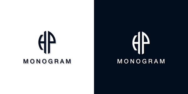 Leaf Style Initial Letter Monogram Logo Este Logotipo Incorpora Con — Vector de stock