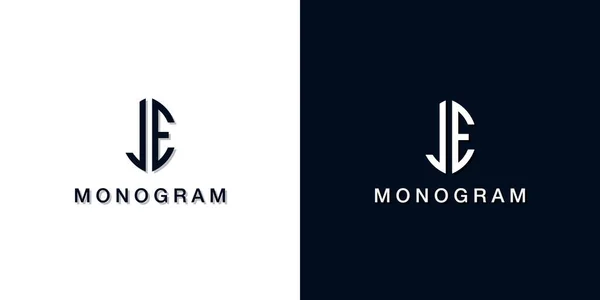 Leaf Style Initial Letter Monogram Logo Inglés Este Logotipo Incorpora — Vector de stock