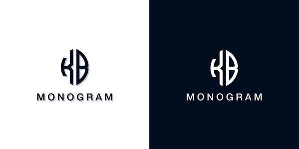 Liściasta Litera Początkowa Monogram Logo Logo Łączy Się Dwoma Kreatywnymi — Wektor stockowy