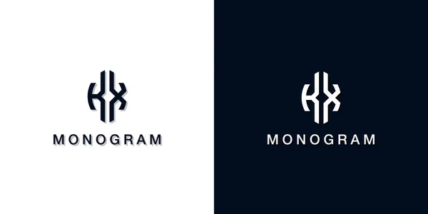 Bladstijl Eerste Letter Monogram Logo Dit Logo Bevat Creatieve Wijze — Stockvector