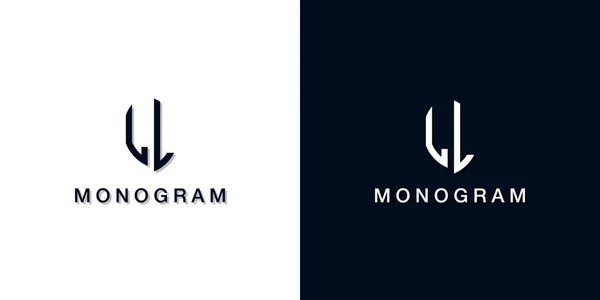 Folha Estilo Inicial Letra Monograma Logotipo Este Logotipo Incorporar Com — Vetor de Stock