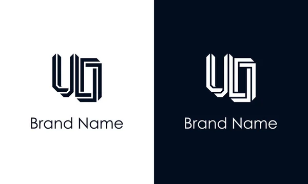简约抽象字母Vo标志 这个标志以创造性的方式与抽象字体结合在一起 适用于那些公司或品牌的首字母首字母缩写 — 图库矢量图片