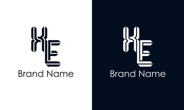 Logotipo Abstrato Minimalista Letra Este Logotipo Incorpora Com Typeface Abstrato —  Vetores de Stock