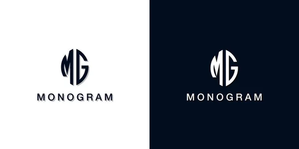 Folha Estilo Carta Inicial Monograma Logotipo Este Logotipo Incorporar Com —  Vetores de Stock
